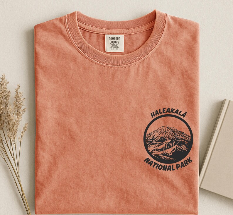 Haleakala Comfort Colors National Park T-shirt, vintage Hawaii bergshirt afbeelding 11