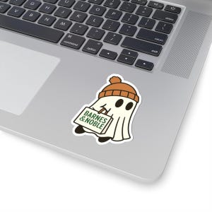 Bookish Ghost Vinyl Sticker | Book Lover Gift, Kindle, Laptop Bild 4
