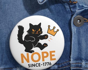 Anti Monarchie Pin Button: Politisches Widerstandsabzeichen