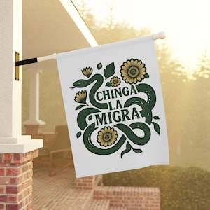 Immigrant Rights Garden Flag: Anti-ICE Protest Banner