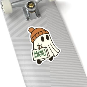 Bookish Ghost Vinyl Sticker | Book Lover Gift, Kindle, Laptop Bild 3