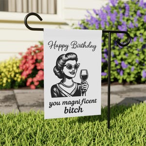 Funny Birthday Card for her, Magnificent Bitch, Bold Birthday Card, Sarcastic Birthday Gift, Humorous Card for Friend, Snarky Birthday Card
