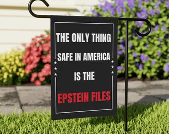 Epstein-Akten-Gartenflagge, Demokratie-Gartendekoration, lustige Anti-Trump-Gartenflaggen