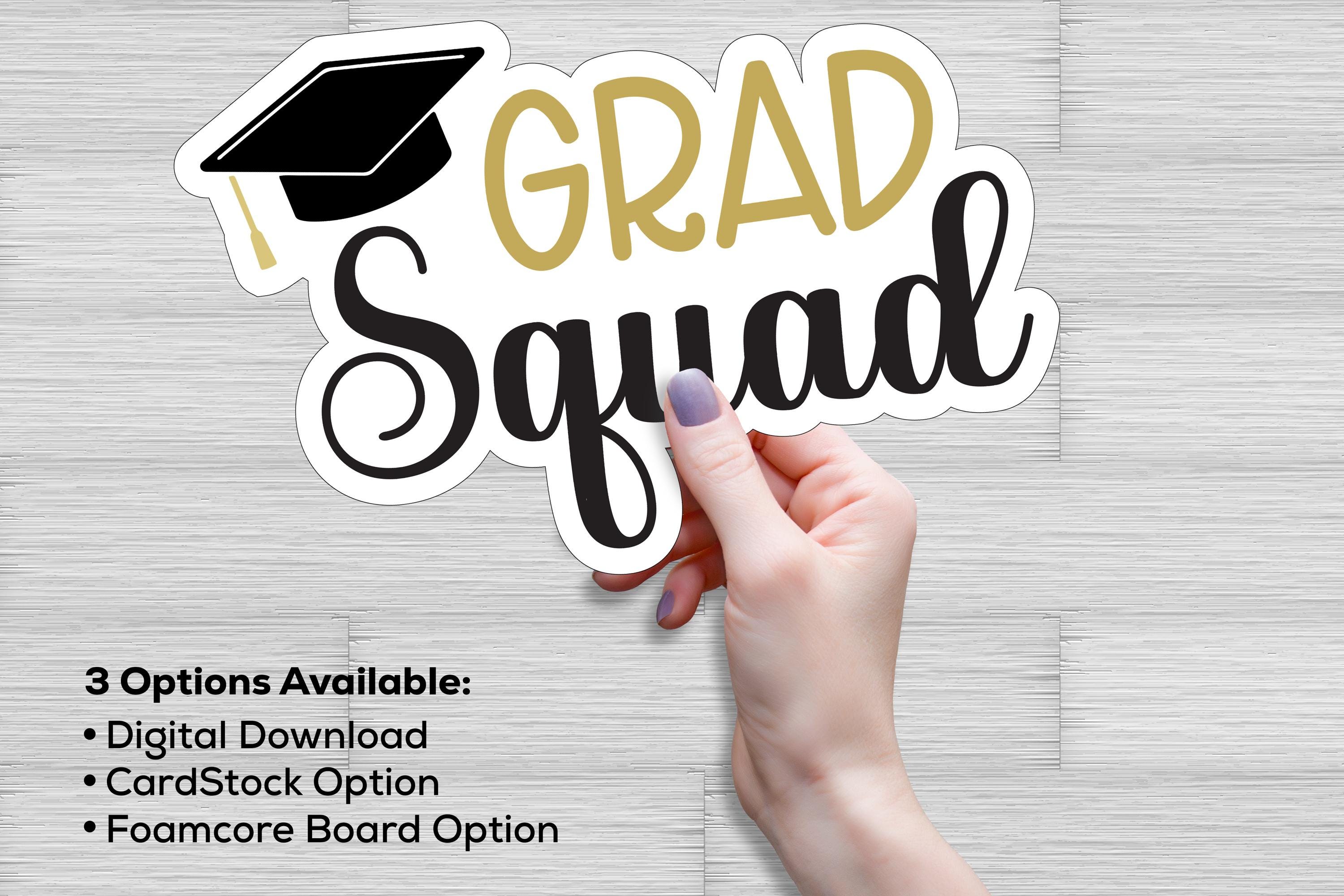 Grad Squad Photo Booth Props | Graduation Party Props | Funny and Cute ...