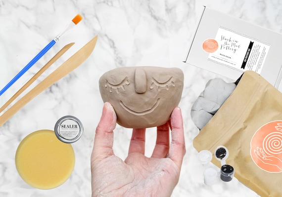 MINI Clay at Home Pottery Kit - Make Your Own Air Dry Clay Projects at Home