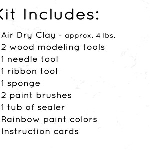 Clay At Home Pottery Kit for 2 Make Your Own Air Dry Clay Projects At Home image 8