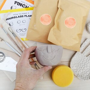 Clay At Home Pottery Kit for 2 Make Your Own Air Dry Clay Projects At Home image 2