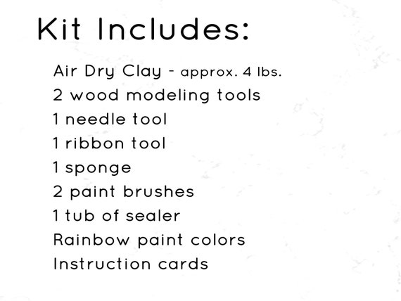 Clay Pottery Kit Make Your Own Air Dry Clay Projects at Home Date Night Box  