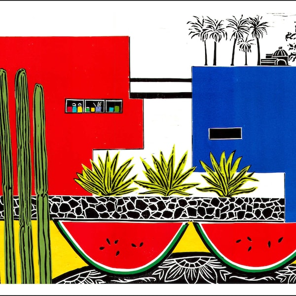 Poster: Bridge to the Blue House, Inspired by Frida Kahlo's relationship with Diego Rivera, Mexico