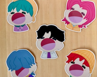 Kpop Demon Hunters Stickers – Saja Boys Fan Art Vinyl Decals