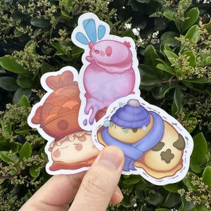 Kawaii Chill Sea Slug Aufkleber, wasserdichte Vinyl Nacktschnecken Aufkleber | Niedliche Meerestier-Aufkleber für Zeitschriften und mehr | Marine Leben Geschenk