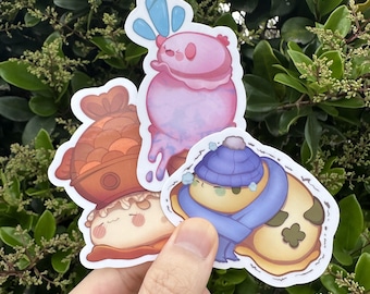 Kawaii Sea Slug Stickers, Waterproof Vinyl Nudibranch, Marine Life Gift