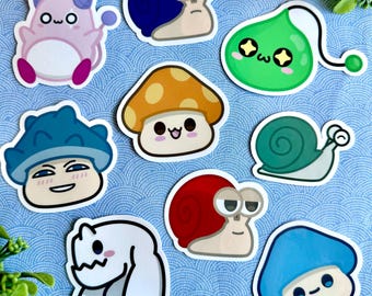 Maplestory Classic Monster Vinyl Stickers – Waterproof Die-Cut Decals for Laptops, Journals
