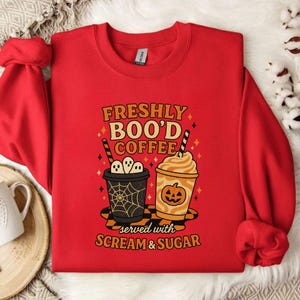 Freshly Boo’d Coffee PNG, Coffee PNG, Halloween PNG, Halloween Coffee, Digital Design, trendy Halloween, Ghost Coffee png, Spooky Season png