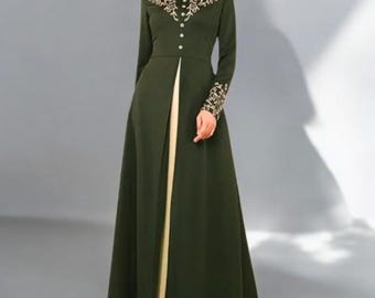 Muslim Dress for Women – Elegant Long Abaya, Dubai Fashion, Turkey Appliques Modest Gown