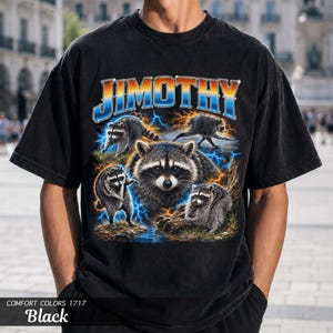 Jimothy Raccoon Shirt, Comfort Colors Tee, Viral Seattle Meme Gift image 5