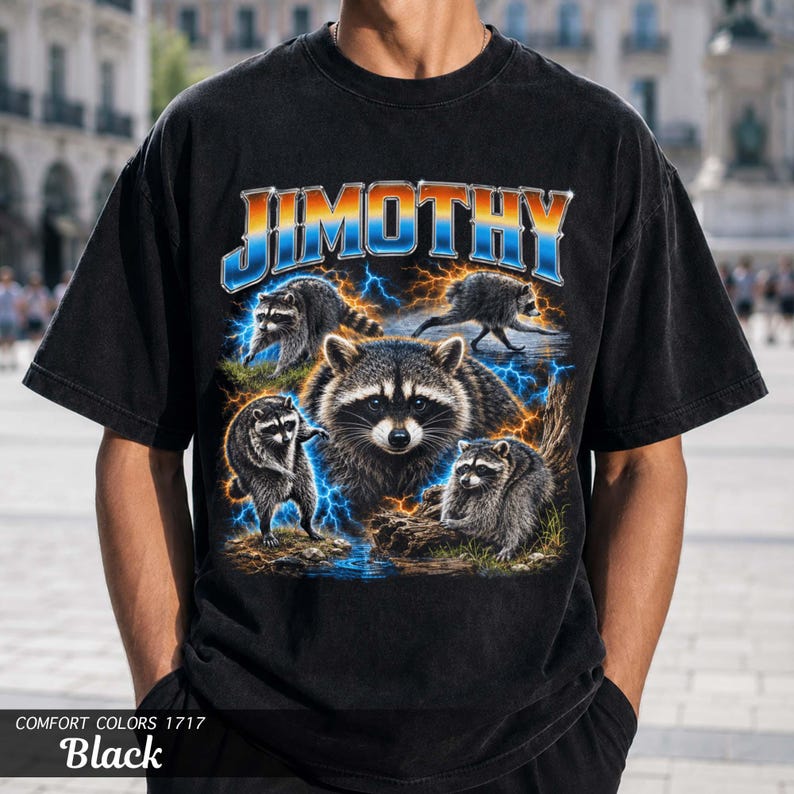 Jimothy Raccoon Shirt, Comfort Colors Tee, Viral Seattle Meme Gift image 5