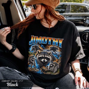 Jimothy Raccoon Shirt, Comfort Colors Tee, Viral Seattle Meme Gift image 3