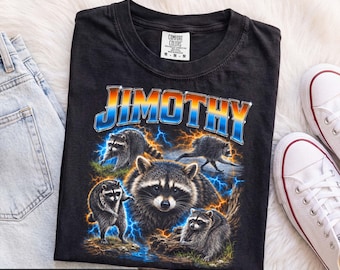 Jimothy Raccoon Shirt, Comfort Colors Tee, Viral Seattle Meme Gift