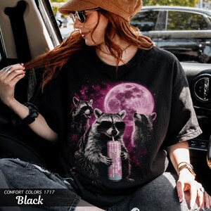 Raccoon Alani Nu Shirt, Comfort Colors Garment-Dyed Tee, Funny Energy Drink Lover image 5
