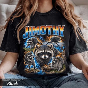 Jimothy Raccoon Shirt, Comfort Colors Tee, Viral Seattle Meme Gift image 6