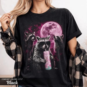 Raccoon Alani Nu Shirt, Comfort Colors Garment-Dyed Tee, Funny Energy Drink Lover image 2