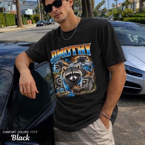 Jimothy Raccoon Shirt, Comfort Colors Tee, Viral Seattle Meme Gift image 4