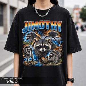 Jimothy Raccoon Shirt, Comfort Colors Tee, Viral Seattle Meme Gift image 2