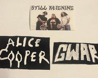 Heavy Metal Band Patches (Pack Of 3)