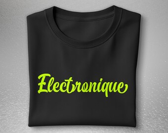 Electronique Techno Rave T-Shirt | House Music DJ Tee | Minimal Underground Festival Shirt