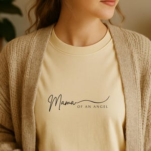 Mama To An Angel Comfort Colors T-shirt, Memorial Shirt for Grief and Loss, Mothers Day Gift, Unisex Garment-Dyed Tee, Child Loss Awareness