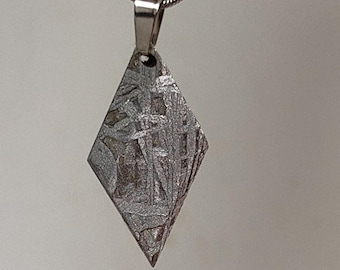 20g ムオニオナルスタ隕石ペンダントネックレス、天然隕石ペンダント