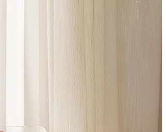 Beautiful Woven Designed Refined Crinkled Textured Sheer Curtains – Custom Made Elegant Sheer Drapes