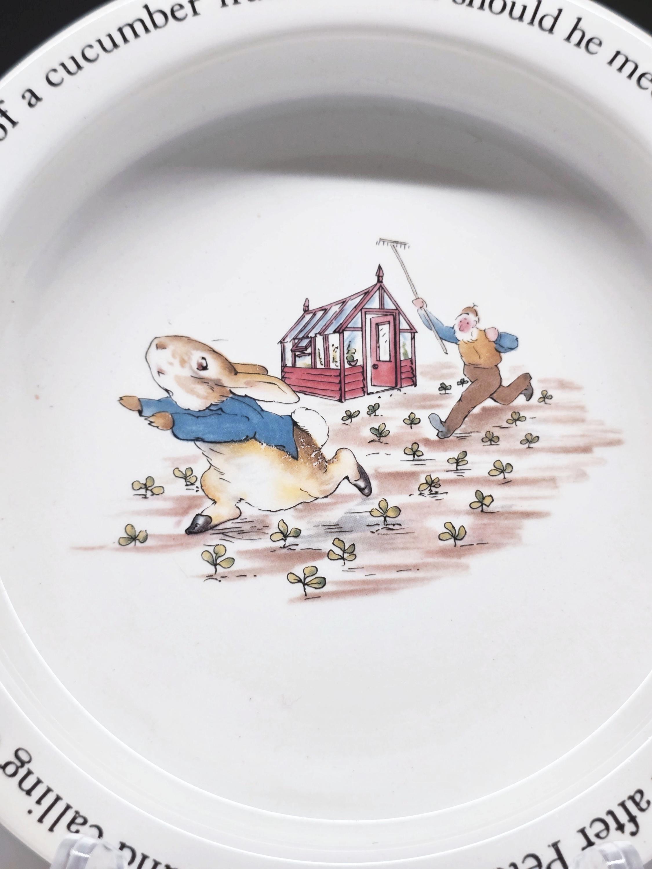 Peter Rabbit Plate and Bowl - Etsy