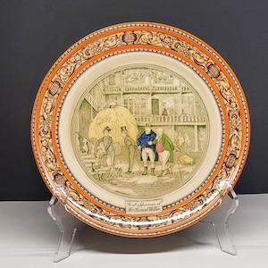 Charles Dickens Collector Plate: The Pickwick Papers, Adams English Transfereware