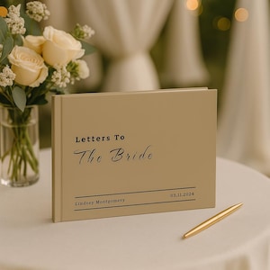 Letters to The Bride Scrapbook, Letters to the Bride, Bride to be Gifts, Bridal Shower, Scrapbook for Hens Party, Wedding Guest Book, WGB006