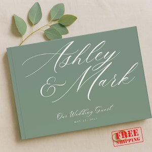 Letters to the Bride Book, Sage Green Wedding Guest Book, Bridal Memory Book, Bride to be Gifts, Bridal Shower Gifts, Hens Party, WGB025