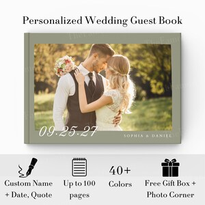 Letters to the Bride Scrapbook, Bridal Shower Book, Wedding Guest Book, Letter to the Bride, Bride to be Gift, Gift for Bride, WGB030