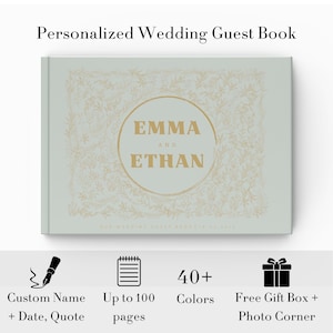 Wedding Guest Book, Letters to the Bride Scrapbook, Bridal Shower Guest Book, Bridal Shower Gifts, Bride to be Gift, Gift for Bride, WGB032
