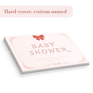 Baby Guest Book, Baby Shower Guestbook, Baby Memory Journal, First Year Keepsake Book, Baby Shower Gift, BMB001