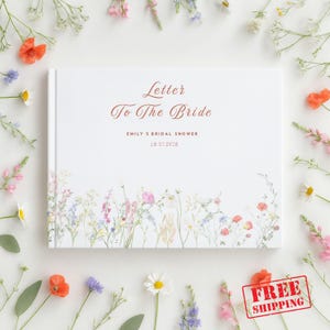 Letters to the Bride Book, Personalized Bridal Scrapbook, Bride to be Gifts, Bridal Shower Book, Bridal Shower Gifts, Hens Party, WGB023