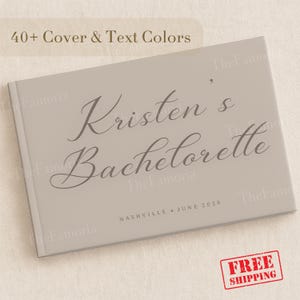 Bachelorette Guest Book Personalized, Bachelorette Scrapbook, Letters to the Bride Book, Bachelorette Party Gifts, Bride to be Gifts, BGB005