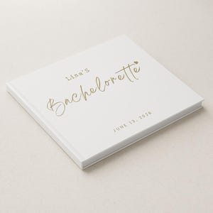 Custom Bachelorette Guest Book, Letters to the Bride Book, Guest Book for Bachelorette Party, Scrapbook for Bride, BGB003