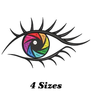 Kamera Verschluss Auge Stickdatei (Digitaler Download)
