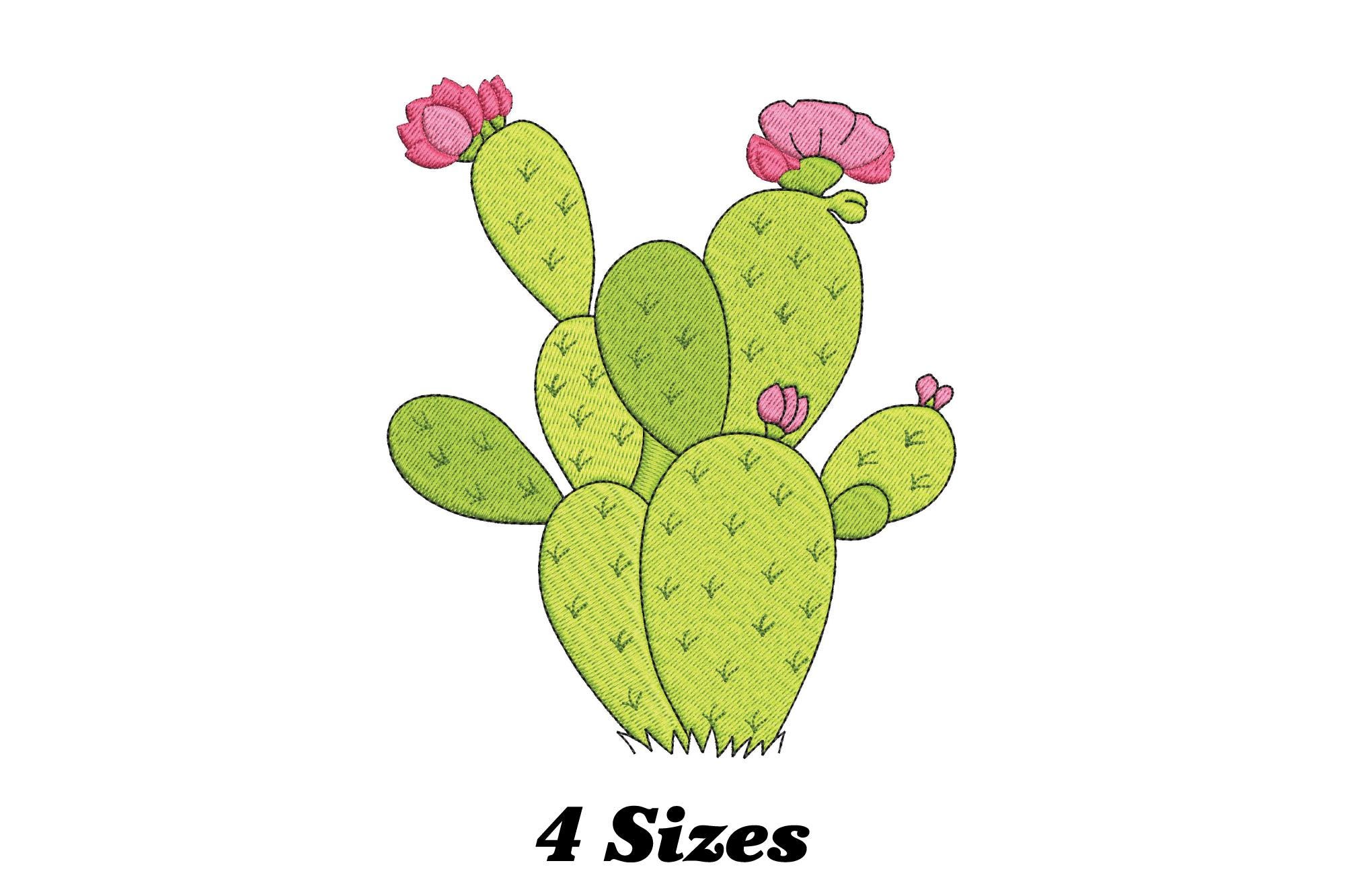 Prickly Pear Cactus Machine Embroidery Design (digital Download) - Etsy