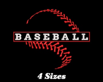 Baseball Machine Embroidery Design (Digital Download)