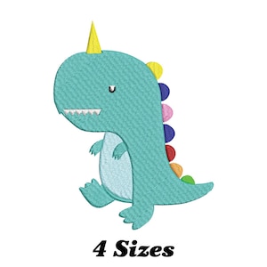 Dinosaurus borduurontwerp, schattige dinosaurus machineborduurontwerp, dinosaurus borduurontwerp voor mannen, vrouwen, meisjes