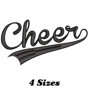 Cheerleader Embroidery Design: Cheer Machine Pattern (Digital Download)