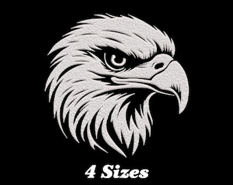 Eagle Head Embroidery Design: Machine Embroidery (Digital Download)