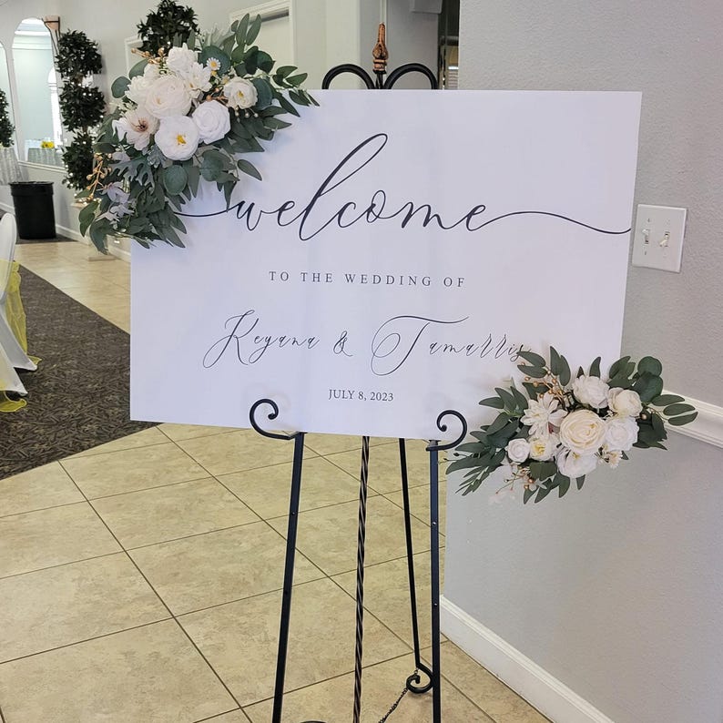 UV Printed Acrylic Wedding Welcome Sign, Engagement Sign, Reception ...